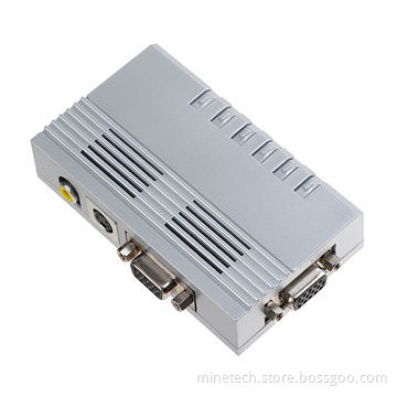 Professional Good-quality VGA to AV Converter, Supports 1,280 x 1,024p